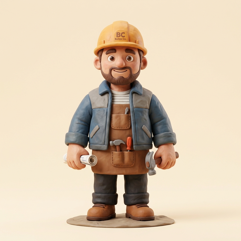 Friendly VendorGrid Contractor 3D Clay render